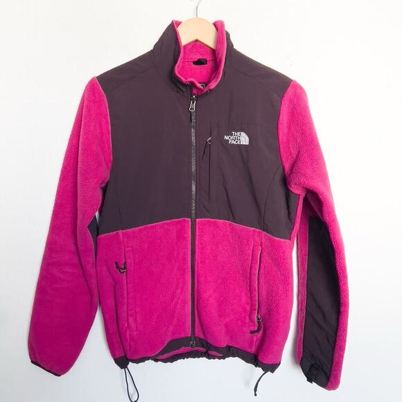 NORTH FACE Denali Polartec Full Zip Fleece Womens Small Magenta Plum Gorpcore - Picture 1 of 7